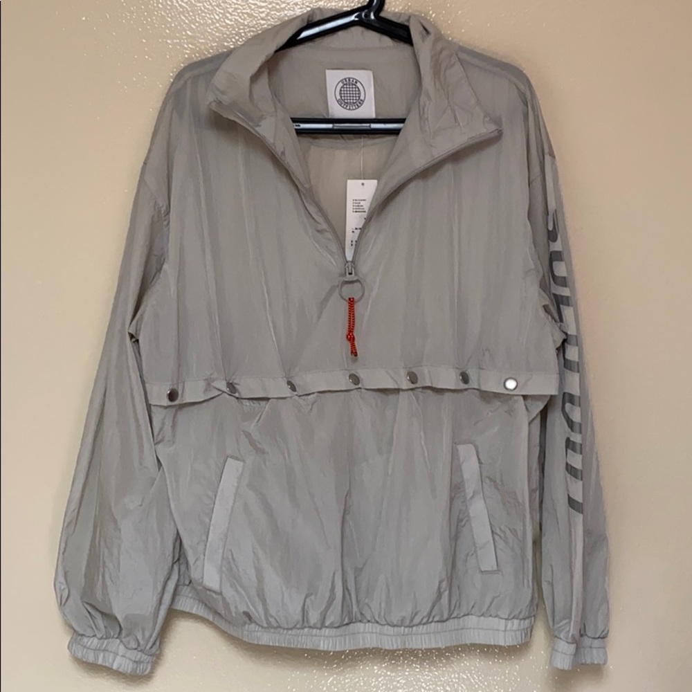 urban outfitters windbreaker quarter zip